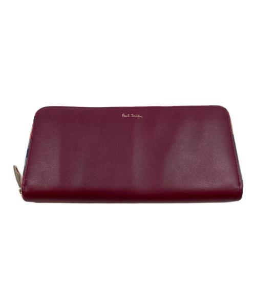 PAUL SMITH（ポールスミス）PAUL SMITH (ポールスミス) ラウンドジップ長財布 ピンクの古着・服飾アイテム