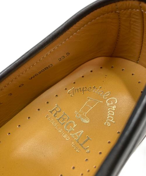 REGAL（リーガル）REGAL (リーガル) インペリアルグレード コインローファー ブラック サイズ:23.5cmの古着・服飾アイテム