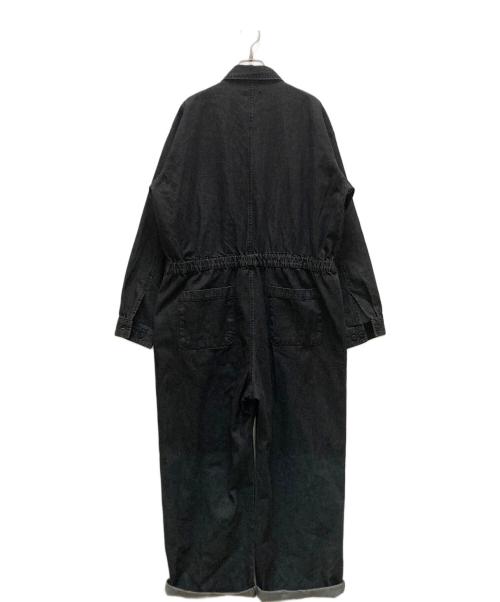 coen（コーエン）coen (コーエン) miyako takayama (ミヤコタカヤマ) コラボデニムオールインワン ブラック サイズ:M 未使用品の古着・服飾アイテム