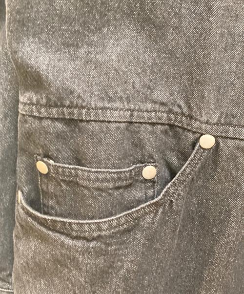 coen（コーエン）coen (コーエン) miyako takayama (ミヤコタカヤマ) コラボデニムオールインワン ブラック サイズ:M 未使用品の古着・服飾アイテム