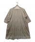 45rpm（45アールピーエム）の古着「インディゴ抜染めワンピース」｜グレー×ベージュ