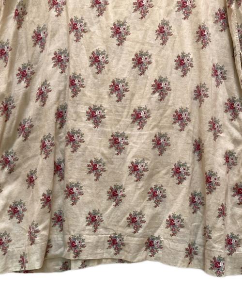 45R（フォーティファイブ・アール）45R (フォーティファイブ・アール) インディゴ抜染めワンピース ベージュの古着・服飾アイテム