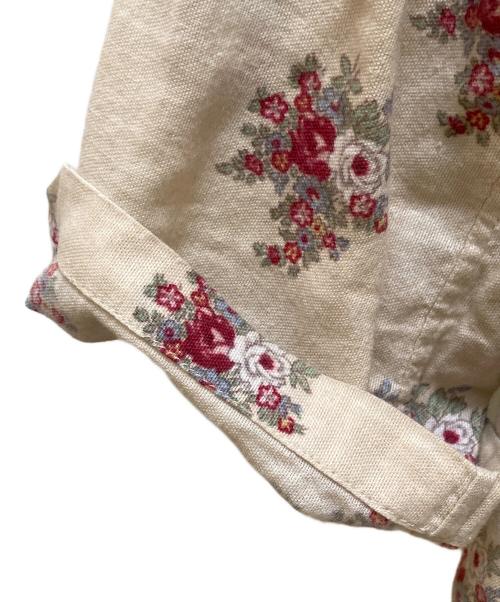 45R（フォーティファイブ・アール）45R (フォーティファイブ・アール) インディゴ抜染めワンピース ベージュの古着・服飾アイテム