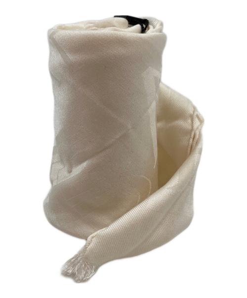 BVLGARI（ブルガリ）BVLGARI (ブルガリ) ロゴマニア ストール ベージュの古着・服飾アイテム