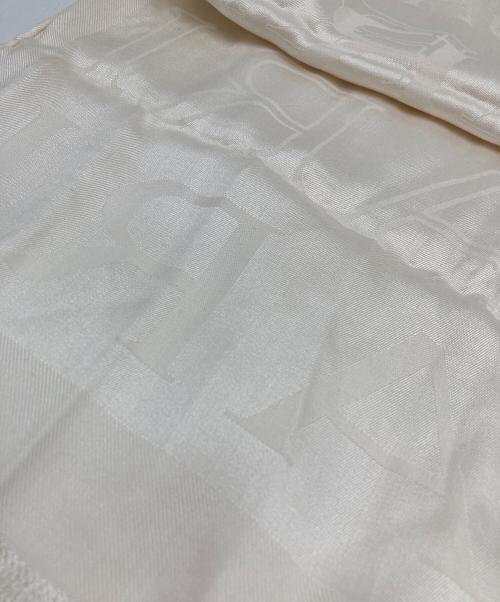 BVLGARI（ブルガリ）BVLGARI (ブルガリ) ロゴマニア ストール ベージュの古着・服飾アイテム