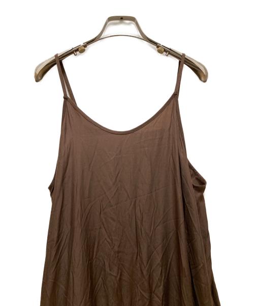 Loungedress（ラウンジドレス）Loungedress (ラウンジドレス) サテンティアードキャミワンピース ブラウン サイズ:Free 未使用品の古着・服飾アイテム