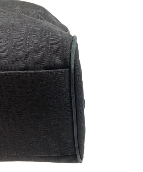 Christian Dior（クリスチャン ディオール）Christian Dior (クリスチャン ディオール) SV金具 ラブリーキャンバス レザー トートバッグ ブラックの古着・服飾アイテム