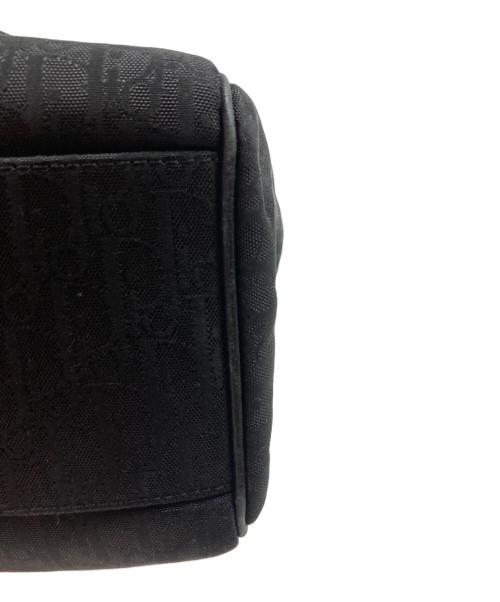 Christian Dior（クリスチャン ディオール）Christian Dior (クリスチャン ディオール) SV金具 ラブリーキャンバス レザー トートバッグ ブラックの古着・服飾アイテム