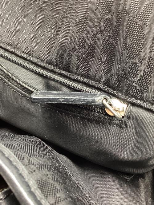 Christian Dior（クリスチャン ディオール）Christian Dior (クリスチャン ディオール) SV金具 ラブリーキャンバス レザー トートバッグ ブラックの古着・服飾アイテム