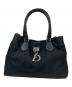 Christian Dior（クリスチャン ディオール）の古着「SV金具 ラブリーキャンバス レザー トートバッグ」｜ブラック