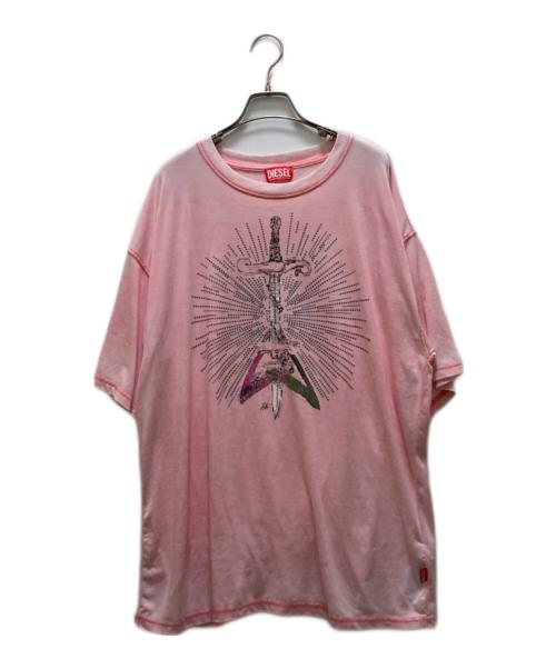 DIESEL（ディーゼル）DIESEL (ディーゼル) T-boxt-t18 ピンク サイズ:Lの古着・服飾アイテム