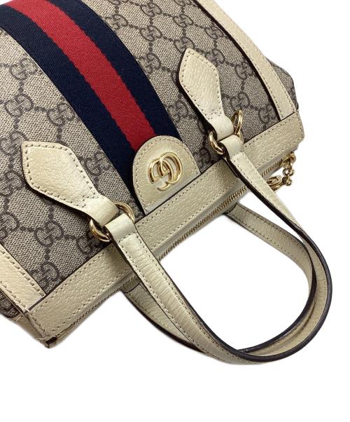 GUCCI（グッチ）GUCCI (グッチ) オフディアスモールトートバッグ ベージュの古着・服飾アイテム