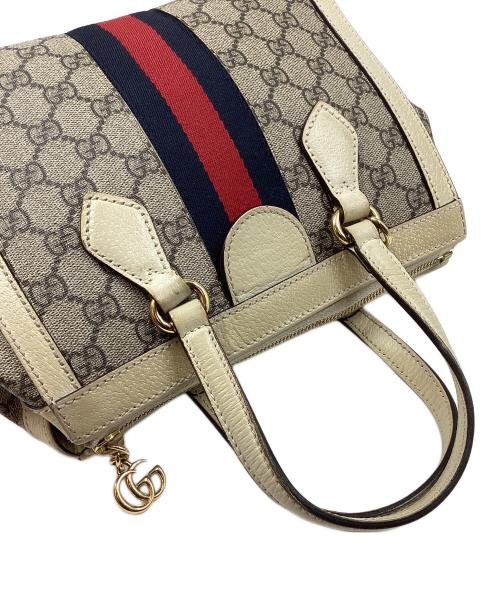 GUCCI（グッチ）GUCCI (グッチ) オフディアスモールトートバッグ ベージュの古着・服飾アイテム