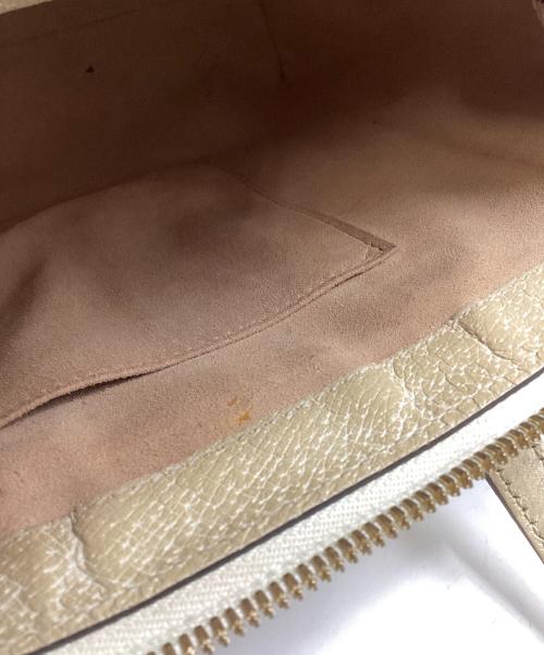 GUCCI（グッチ）GUCCI (グッチ) オフディアスモールトートバッグ ベージュの古着・服飾アイテム