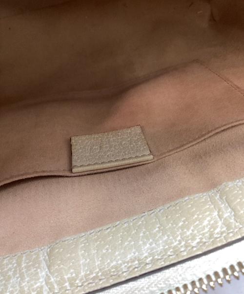 GUCCI（グッチ）GUCCI (グッチ) オフディアスモールトートバッグ ベージュの古着・服飾アイテム