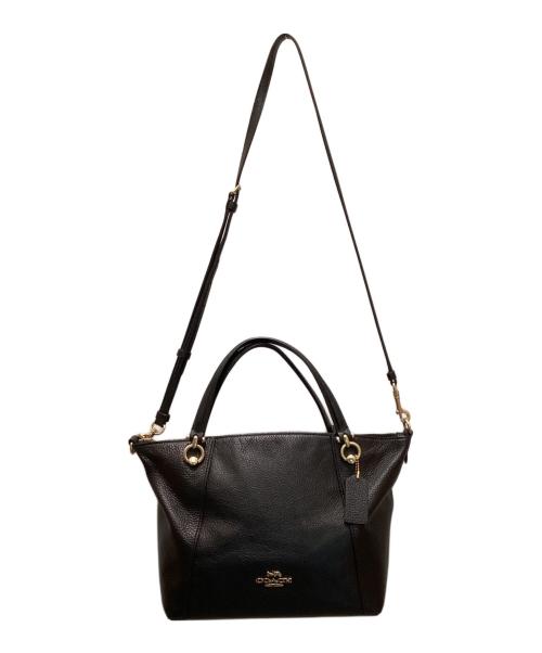COACH（コーチ）COACH (コーチ) ケイシー サッチェル 2WAYショルダーバッグ ブラックの古着・服飾アイテム