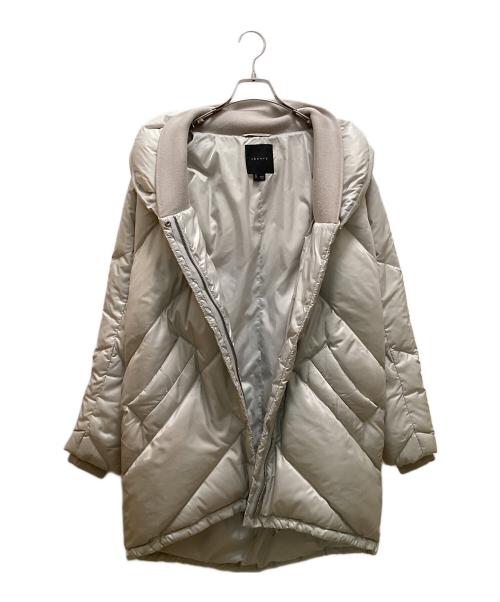 theory（セオリー）theory (セオリー) リブカラーダウンコート グレー サイズ:sの古着・服飾アイテム