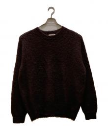 AURALEE（オーラリー）の古着「BRUSHED SUPER KID MOHAIR KNIT P/O」｜ブラウン
