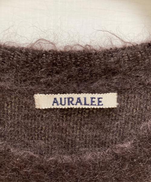 AURALEE（オーラリー）AURALEE (オーラリー) BRUSHED SUPER KID MOHAIR KNIT P/O ブラウン サイズ:３の古着・服飾アイテム