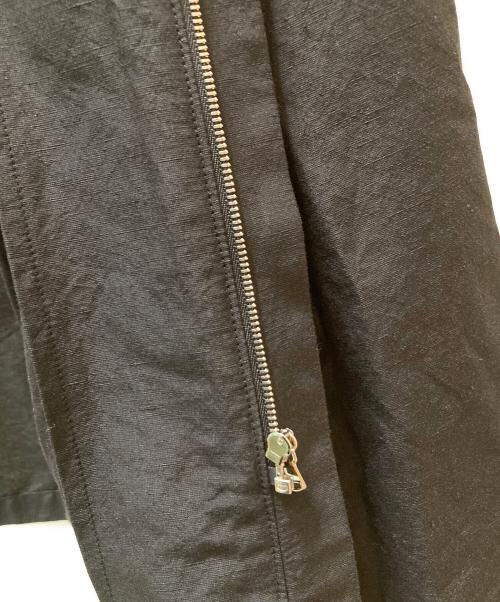 ATTACHMENT（アタッチメント）ATTACHMENT (アタッチメント) ACE/LI/C オックスワッシャー L/S ZIPシャツ ブラック サイズ:2の古着・服飾アイテム