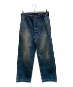 MARKAマーカ）の古着「オーガニックコットン 10オンス USアーミー デニム パンツ」｜インディゴ