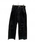 jiedaジエダ）の古着「USED 3D WORK DENIM」｜ブラック