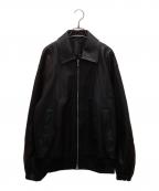 sssteinシュタイン）の古着「Leather Zip Short Jacket」｜ブラック