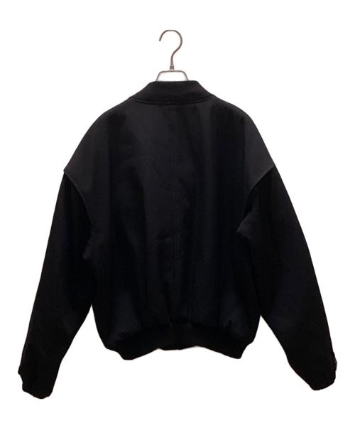 AURALEE（オーラリー）AURALEE (オーラリー) LIGHT WOOL MAX GABARDINE HAMBRAY PADDED FIGHT BLOUSON ブラック サイズ:3の古着・服飾アイテム