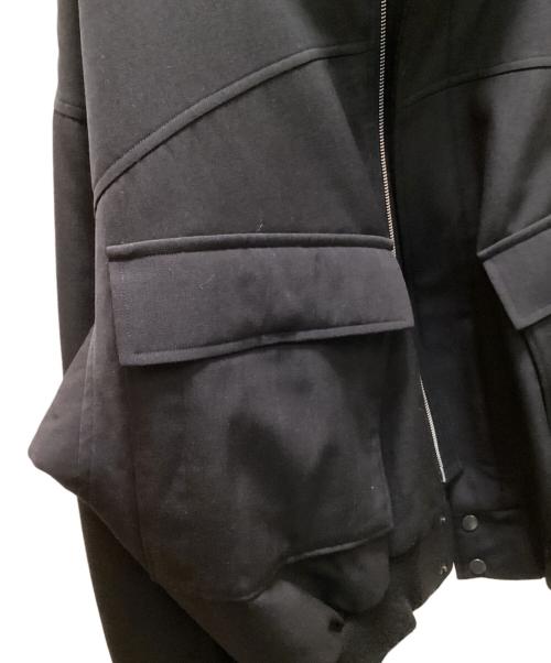 AURALEE（オーラリー）AURALEE (オーラリー) LIGHT WOOL MAX GABARDINE HAMBRAY PADDED FIGHT BLOUSON ブラック サイズ:3の古着・服飾アイテム