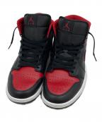 NIKEナイキ）の古着「エアジョーダン1 ミッド "ブレッド"」｜レッド×ブラック