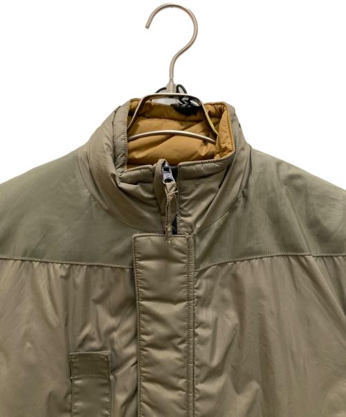 DUTCH MILITARY（ダッチ ミリタリー）Dutch military (ダッチ ミリタリー) リバーシブルダウンジャケット イエロー×カーキ サイズ:sの古着・服飾アイテム
