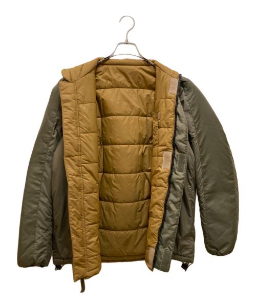 DUTCH MILITARY（ダッチ ミリタリー）Dutch military (ダッチ ミリタリー) リバーシブルダウンジャケット イエロー×カーキ サイズ:sの古着・服飾アイテム