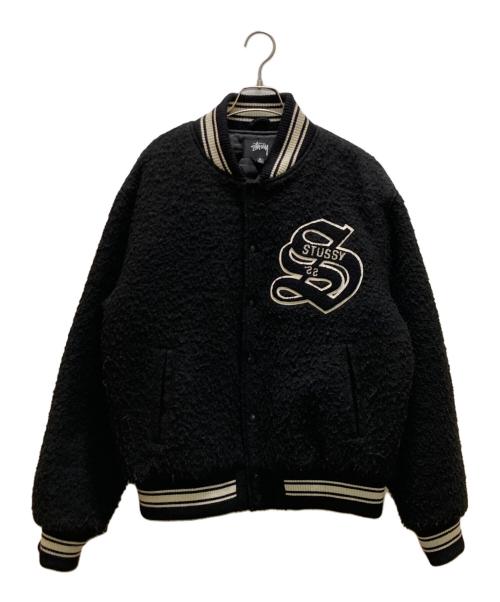 stussy（ステューシー）stussy (ステューシー) ウールジャーシティージャケット ブラック サイズ:Mの古着・服飾アイテム