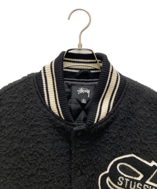 stussy（ステューシー）stussy (ステューシー) ウールジャーシティージャケット ブラック サイズ:Mの古着・服飾アイテム