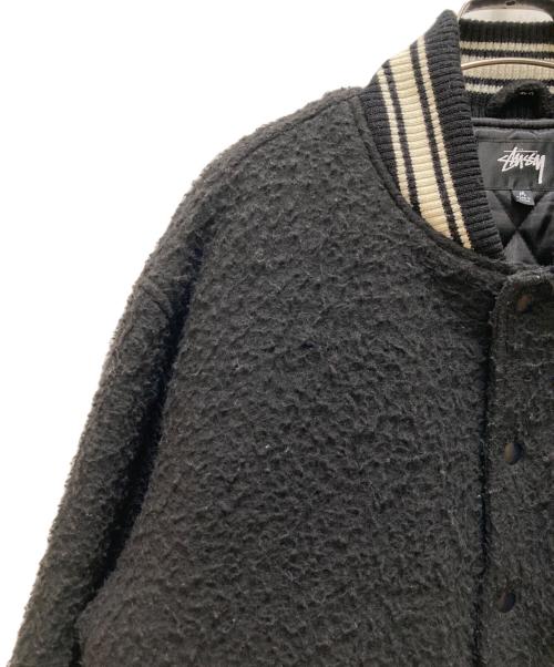 stussy（ステューシー）stussy (ステューシー) ウールジャーシティージャケット ブラック サイズ:Mの古着・服飾アイテム