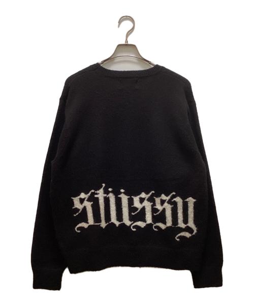 stussy（ステューシー）stussy (ステューシー) ゴシックセーター ブラック サイズ:Ｍの古着・服飾アイテム