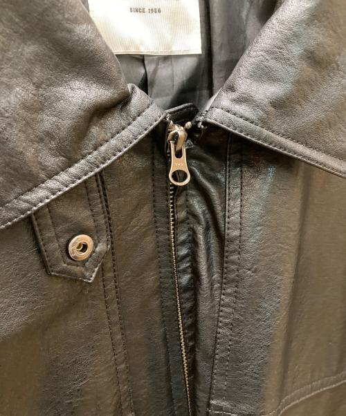 FREAK'S STORE（フリークスストア）FREAK'S STORE (フリークスストア) フェイクレザーブルゾン ブラック サイズ:ＦＲＥＥ　　の古着・服飾アイテム