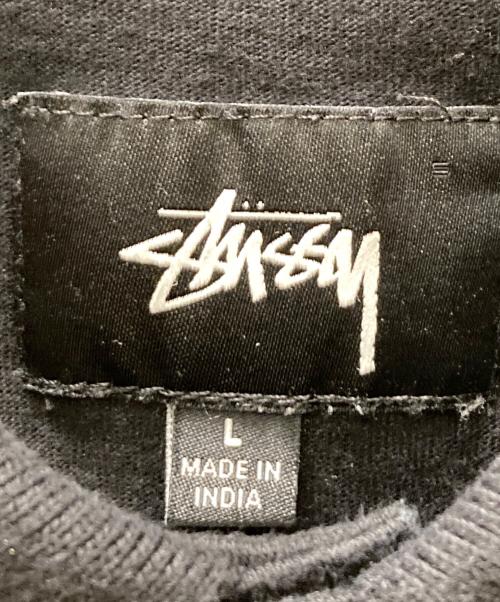 stussy（ステューシー）stussy (ステューシー) Dillon 長袖ポロシャツ ブラック サイズ:Lの古着・服飾アイテム