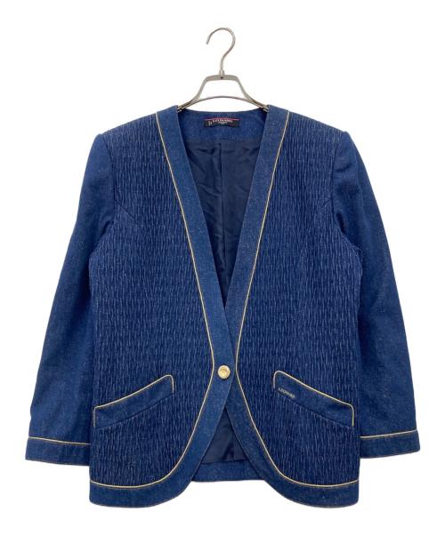 LEONARD（レオナール）LEONARD (レオナール) デニムテーラードジャケット ネイビー サイズ:13ARの古着・服飾アイテム