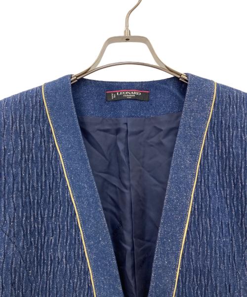 LEONARD（レオナール）LEONARD (レオナール) デニムテーラードジャケット ネイビー サイズ:13ARの古着・服飾アイテム