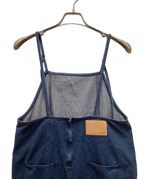 KBF（ケービーエフ）KBF (ケービーエフ) フリンジデニムキャミワンピース インディゴ サイズ:L 未使用品の古着・服飾アイテム
