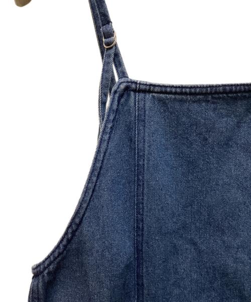 KBF（ケービーエフ）KBF (ケービーエフ) フリンジデニムキャミワンピース インディゴ サイズ:L 未使用品の古着・服飾アイテム