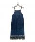 KBF（ケービーエフ）の古着「フリンジデニムキャミワンピース」｜インディゴ