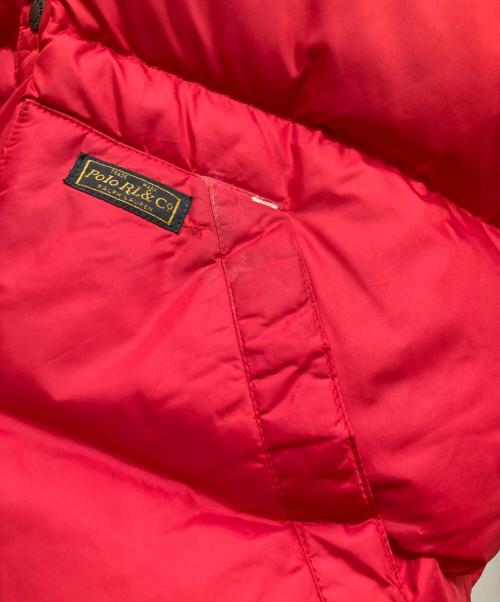 POLO RALPH LAUREN（ポロ・ラルフローレン）POLO RALPH LAUREN (ポロ・ラルフローレン) ダウンジャケット レッド サイズ:XLの古着・服飾アイテム