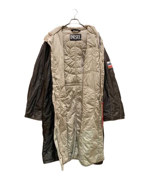 DIESEL（ディーゼル）DIESEL (ディーゼル) 中綿コート グレー サイズ:XL 未使用品の古着・服飾アイテム