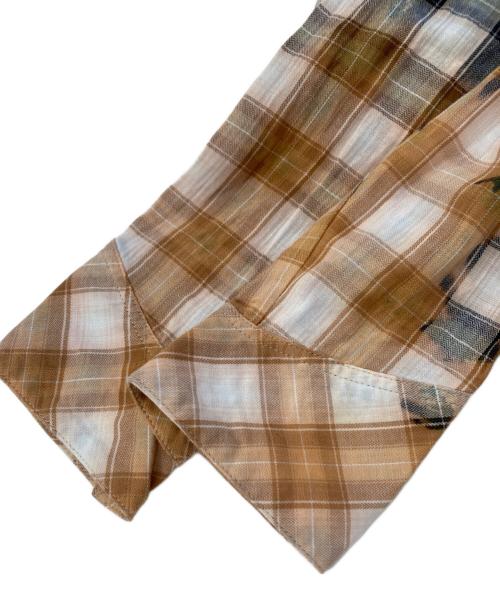 NO ID.（ノーアイディー）NO ID. (ノーアイディー) ブリーチチェックウエスタンSH グリーン サイズ:ＦＲＥＥ　　 未使用品の古着・服飾アイテム