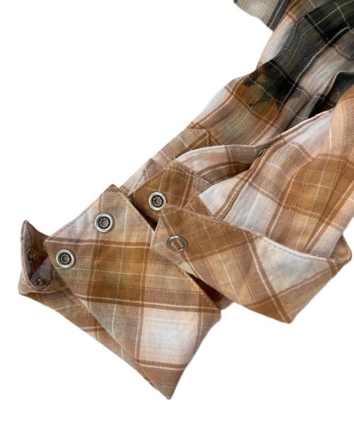 NO ID.（ノーアイディー）NO ID. (ノーアイディー) ブリーチチェックウエスタンSH グリーン サイズ:ＦＲＥＥ　　 未使用品の古着・服飾アイテム