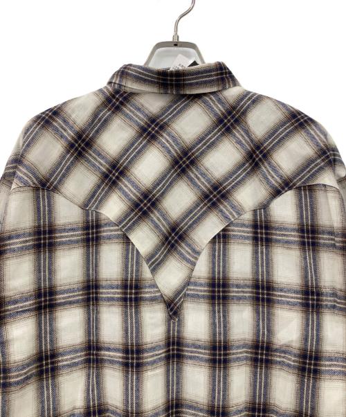 NO ID.（ノーアイディー）NO ID. (ノーアイディー) ウエスタンチェックBIG-SH ブラウン サイズ:ＦＲＥＥ　　 未使用品の古着・服飾アイテム