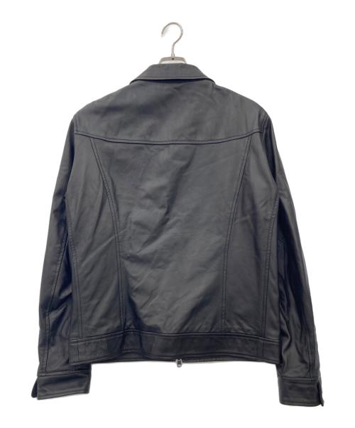 DELAN（デラン）Delan (デラン) レザージャケット ブラック サイズ:50の古着・服飾アイテム