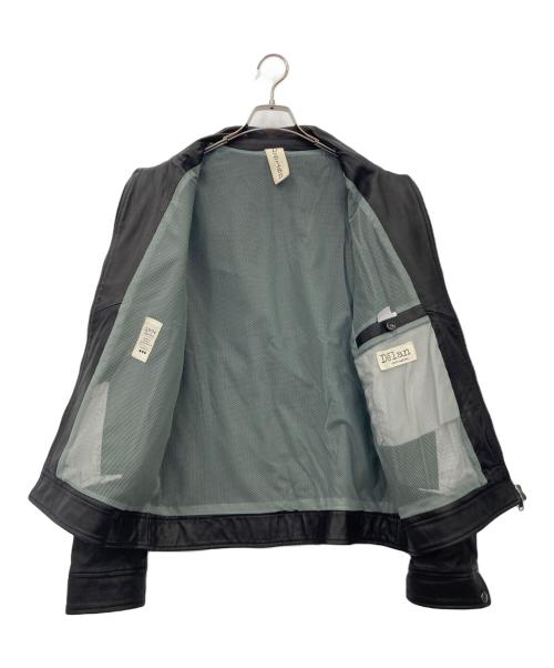 DELAN（デラン）Delan (デラン) レザージャケット ブラック サイズ:50の古着・服飾アイテム